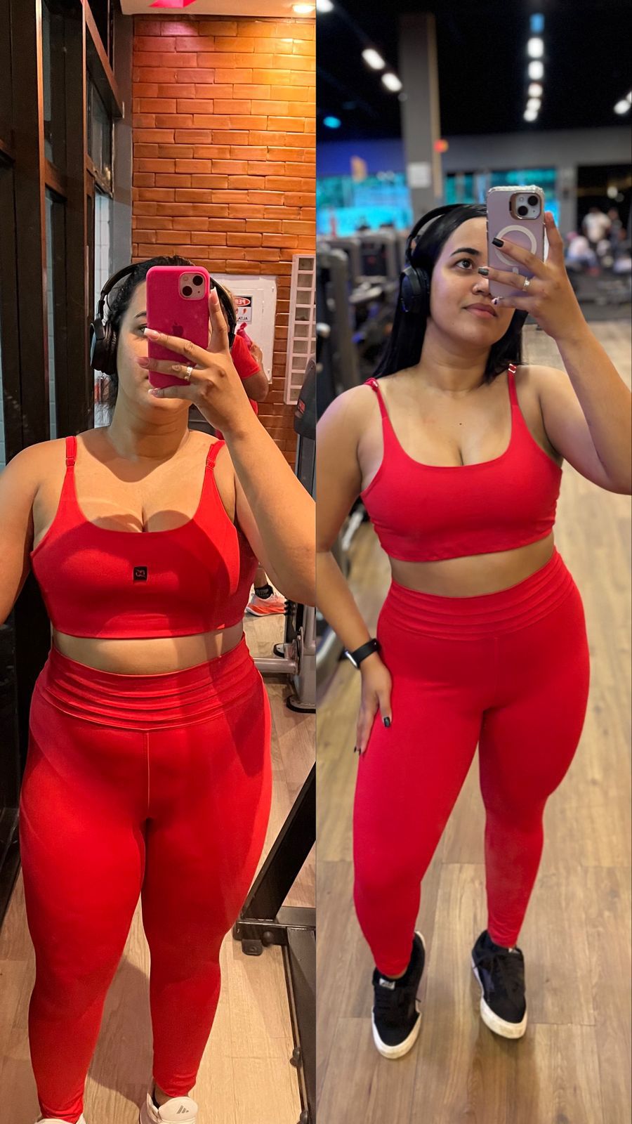 Antes e depois aluno 1